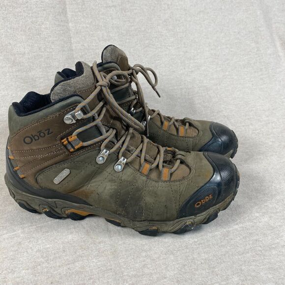 Oboz Shoes - Oboz Womens Hiking Boots Size 10W Bridger Premium Mid B-DRY Dark Oak Shoes